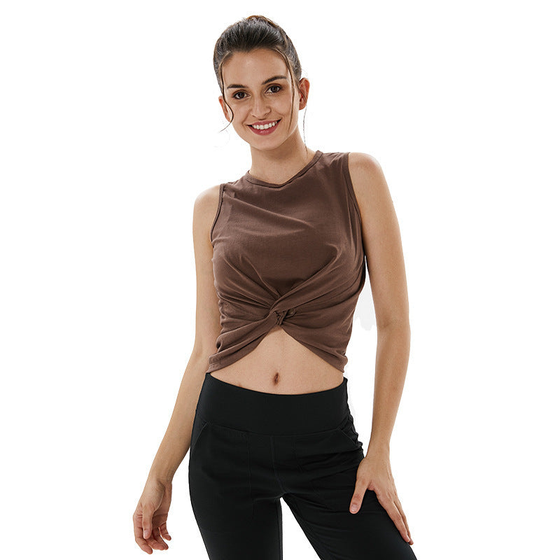 Loose yoga tops sleeveless