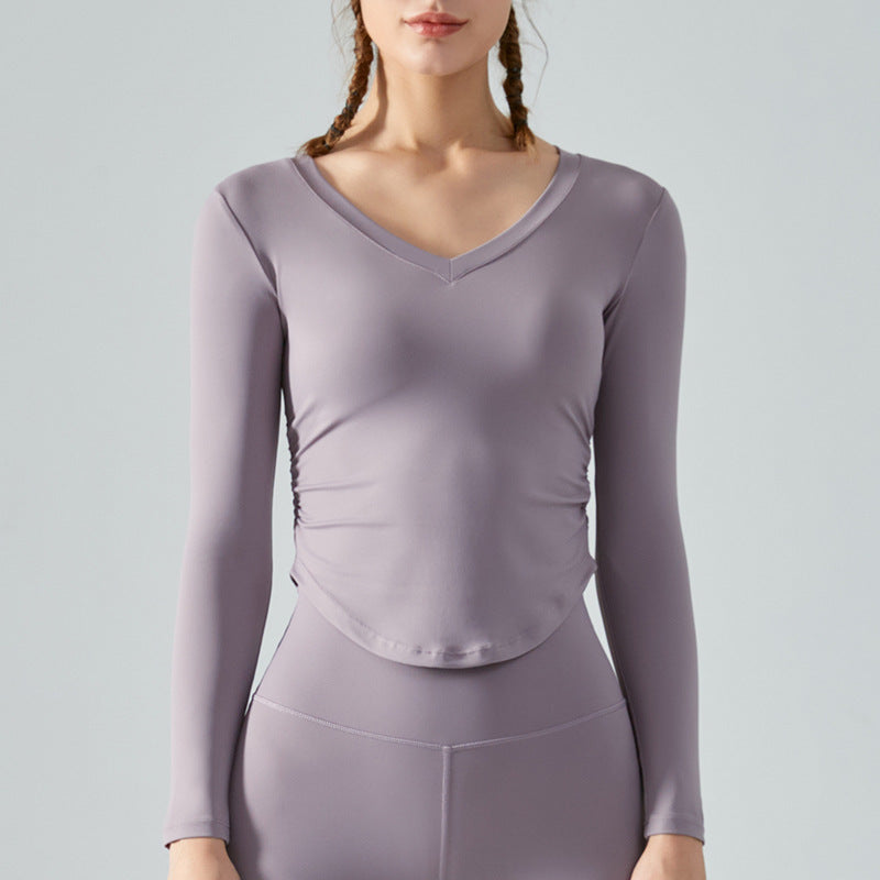Naked Yoga Long Sleeve Tops On Both Sides
