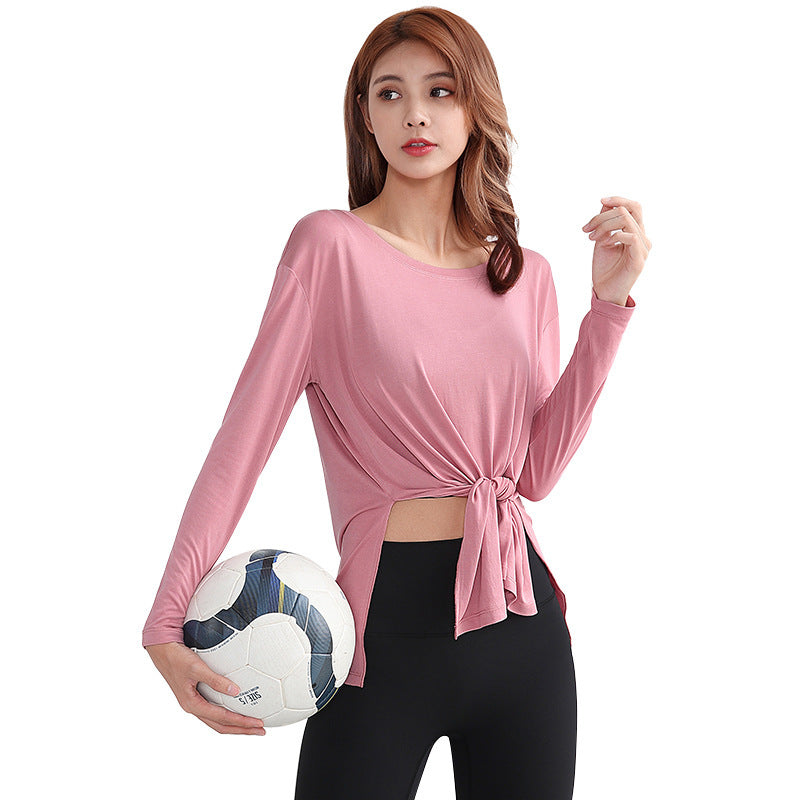 Women's Casual Loose Long Sleeve Yoga Wear Tops
