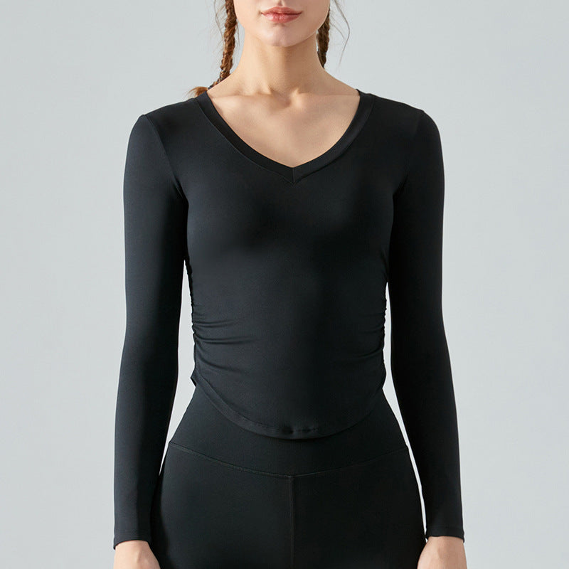 Naked Yoga Long Sleeve Tops On Both Sides