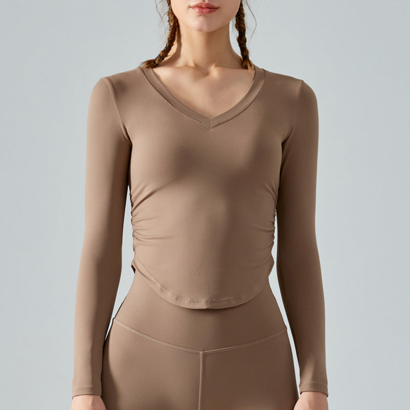 Naked Yoga Long Sleeve Tops On Both Sides